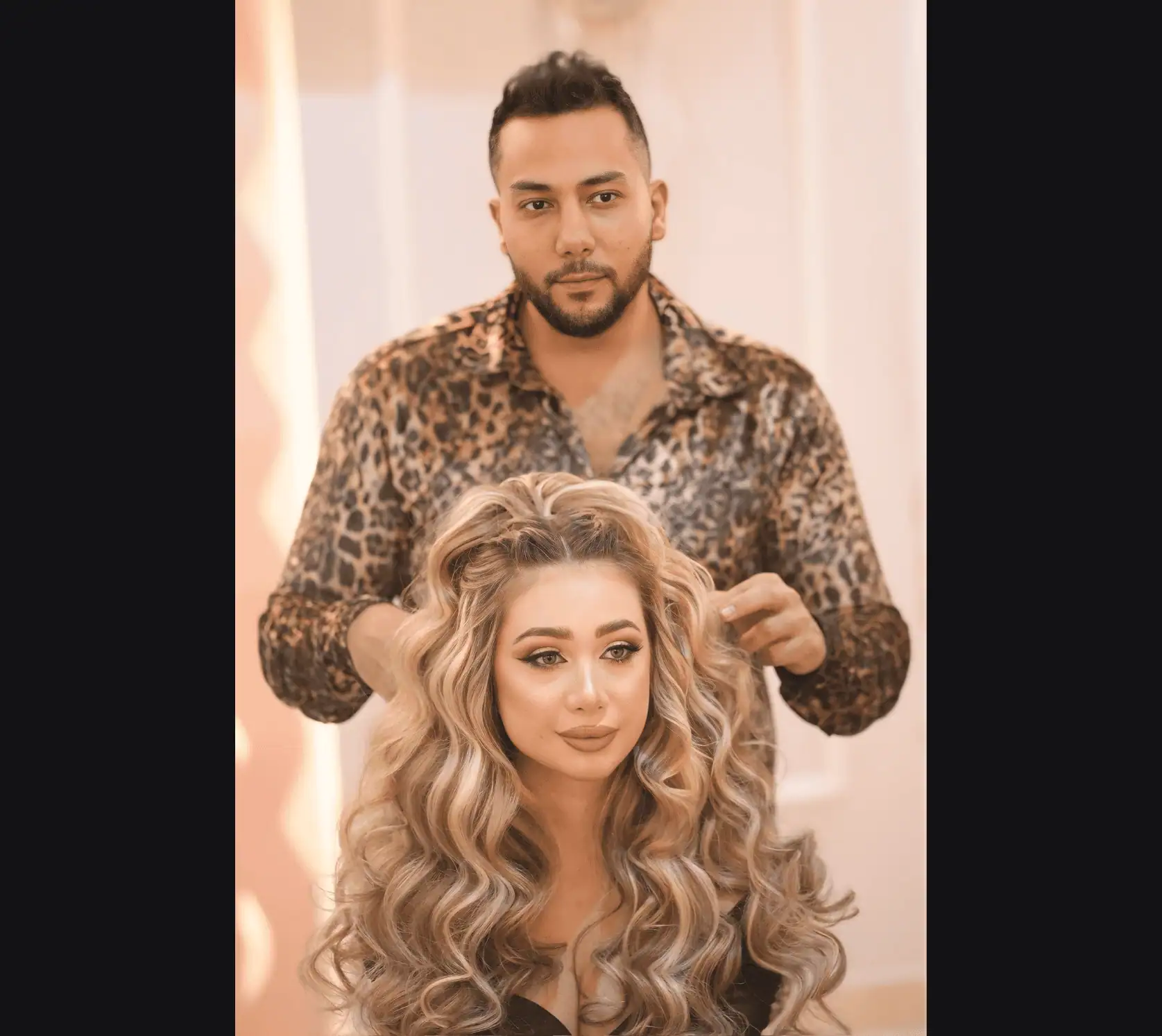 hair cut and styling at luxury Tripoli salon